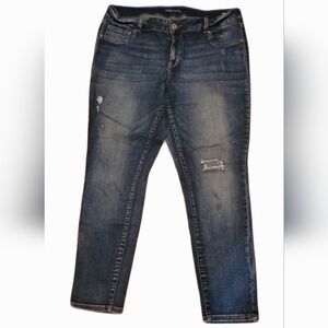 Maurices Women's Distressed Jegging Blue Jeans